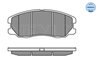 SET PLACUTE FRANA MEYLE 025 245 1016/W - Compatibil cu CHEVROLET, OPEL, VAUXHALL
