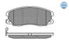 SET PLACUTE FRANA MEYLE 025 245 1016/W - Compatibil cu CHEVROLET, OPEL, VAUXHALL