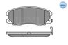 SET PLACUTE FRANA MEYLE 025 245 1016/W - Compatibil cu CHEVROLET, OPEL, VAUXHALL