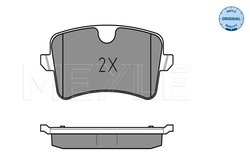SET PLACUTE FRANA MEYLE 025 246 0617/W - Compatibil cu AUDI, PORSCHE