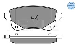 SET PLACUTE FRANA MEYLE 025 248 2016 - Compatibil cu RENAULT