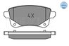 SET PLACUTE FRANA MEYLE 025 248 2016 - Compatibil cu RENAULT