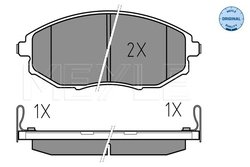 SET PLACUTE FRANA MEYLE 025 248 6417/W - Compatibil cu CHEVROLET
