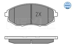 SET PLACUTE FRANA MEYLE 025 248 6417/W - Compatibil cu CHEVROLET