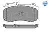 SET PLACUTE FRANA MEYLE 025 249 7618 - Compatibil cu MERCEDES-BENZ