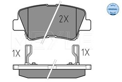 Set placute frana Meyle 025 249 3415/W
