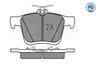 SET PLACUTE FRANA MEYLE 025 250 0816/PD - Compatibil cu AUDI, SEAT, SKODA, VW