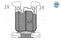 Set placute frana Meyle 025 250 2916/PD