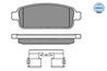SET PLACUTE FRANA MEYLE 025 250 9616/W - Compatibil cu CHEVROLET, OPEL, VAUXHALL