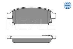 SET PLACUTE FRANA MEYLE 025 250 9616/W - Compatibil cu CHEVROLET, OPEL, VAUXHALL