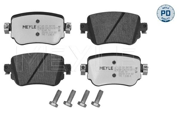 SET PLACUTE FRANA MEYLE 025 251 0917/PD - Compatibil cu AUDI, SEAT, SKODA, VW