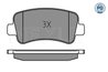 SET PLACUTE FRANA MEYLE 025 251 1218/PD - Compatibil cu NISSAN, OPEL, RENAULT, VAUXHALL