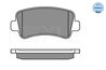 SET PLACUTE FRANA MEYLE 025 251 1218/W - Compatibil cu NISSAN, OPEL, RENAULT, VAUXHALL