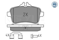 SET PLACUTE FRANA MEYLE 025 252 1516/PD - Compatibil cu MERCEDES-BENZ