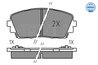 SET PLACUTE FRANA MEYLE 025 253 6516 - Compatibil cu KIA