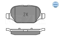 Set placute frana Meyle 025 254 1014