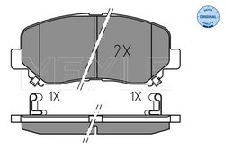 Set placute frana Meyle 025 255 6416