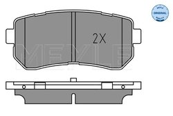 SET PLACUTE FRANA MEYLE 025 256 7716 - Compatibil cu HYUNDAI, KIA