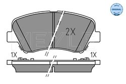 Set placute frana Meyle 025 256 9218