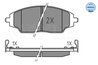 Set placute frana Meyle 025 257 2218