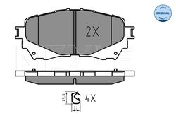 Set placute frana Meyle 025 257 2516