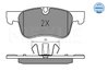 SET PLACUTE FRANA MEYLE 025 258 3617 - Compatibil cu CITROEN, OPEL, PEUGEOT, TOYOTA, VAUXHALL