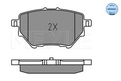 SET PLACUTE FRANA MEYLE 025 258 3917 - Compatibil cu CITROEN, DS, FIAT, JEEP, OPEL, PEUGEOT, TOYOTA, VAUXHALL