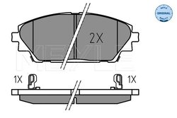 SET PLACUTE FRANA MEYLE 025 258 7516 - Compatibil cu MAZDA