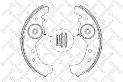 Set saboti frana Stellox 026 101-SX