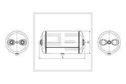Rezervor aer sistem compresor PE Automotive 026.045-80A