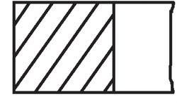 Set segmenti piston MAHLE 028 25 N0