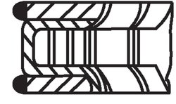 SET SEGMENTI PISTON MAHLE 028 RS 10131 0N0 - Compatibil cu AUDI, CUPRA, FORD, SEAT, SKODA, VW
