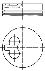 PISTON MAHLE 029 82 12 - Compatibil cu AUDI, SEAT, SKODA, VW