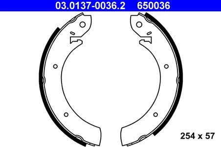 SET SABOTI FRANA ATE 03.0137-0036.2 - Compatibil cu FORD, HYUNDAI, RENAULT