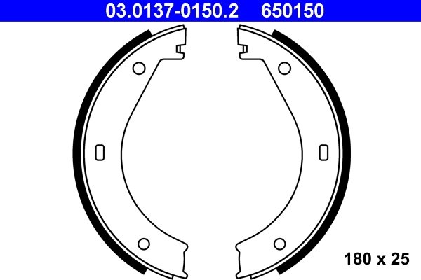 SET SABOTI FRANA ATE 03.0137-0150.2 - Compatibil cu BMW