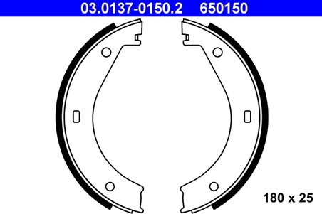 SET SABOTI FRANA ATE 03.0137-0150.2 - Compatibil cu BMW