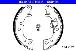 SET SABOTI FRANA ATE 03.0137-0195.2 - Compatibil cu CITROEN, PEUGEOT