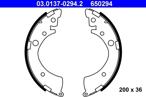 Set saboti frana ATE 03.0137-0294.2