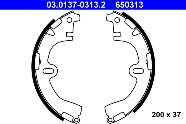 Set saboti frana ATE 03.0137-0313.2