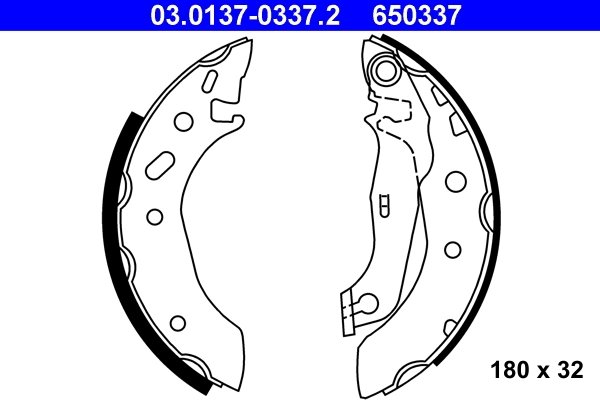 Set saboti frana ATE 03.0137-0337.2