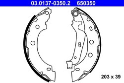 Set saboti frana ATE 03.0137-0350.2