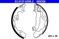 Set saboti frana ATE 03.0137-0356.2
