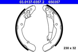 Set saboti frana ATE 03.0137-0357.2