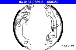 SET SABOTI FRANA ATE 03.0137-0359.2 - Compatibil cu FIAT