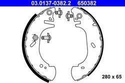 SET SABOTI FRANA ATE 03.0137-0382.2 - Compatibil cu OPEL, RENAULT, VAUXHALL