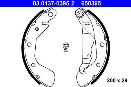 Set saboti frana ATE 03.0137-0395.2