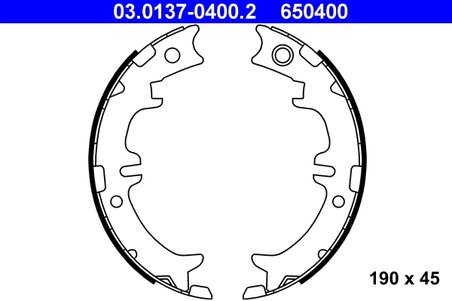 SET SABOTI FRANA ATE 03.0137-0400.2 - Compatibil cu LEXUS, TOYOTA