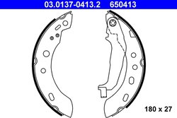 Set saboti frana ATE 03.0137-0413.2