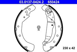 SET SABOTI FRANA ATE 03.0137-0424.2 - Compatibil cu OPEL, VAUXHALL