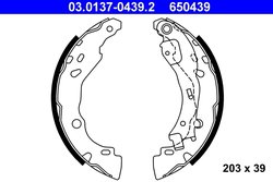 Set saboti frana ATE 03.0137-0439.2